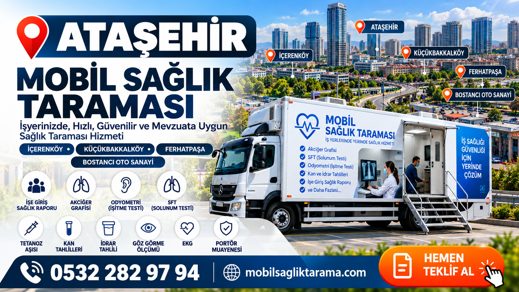 Ataşehir mobil sağlık taraması