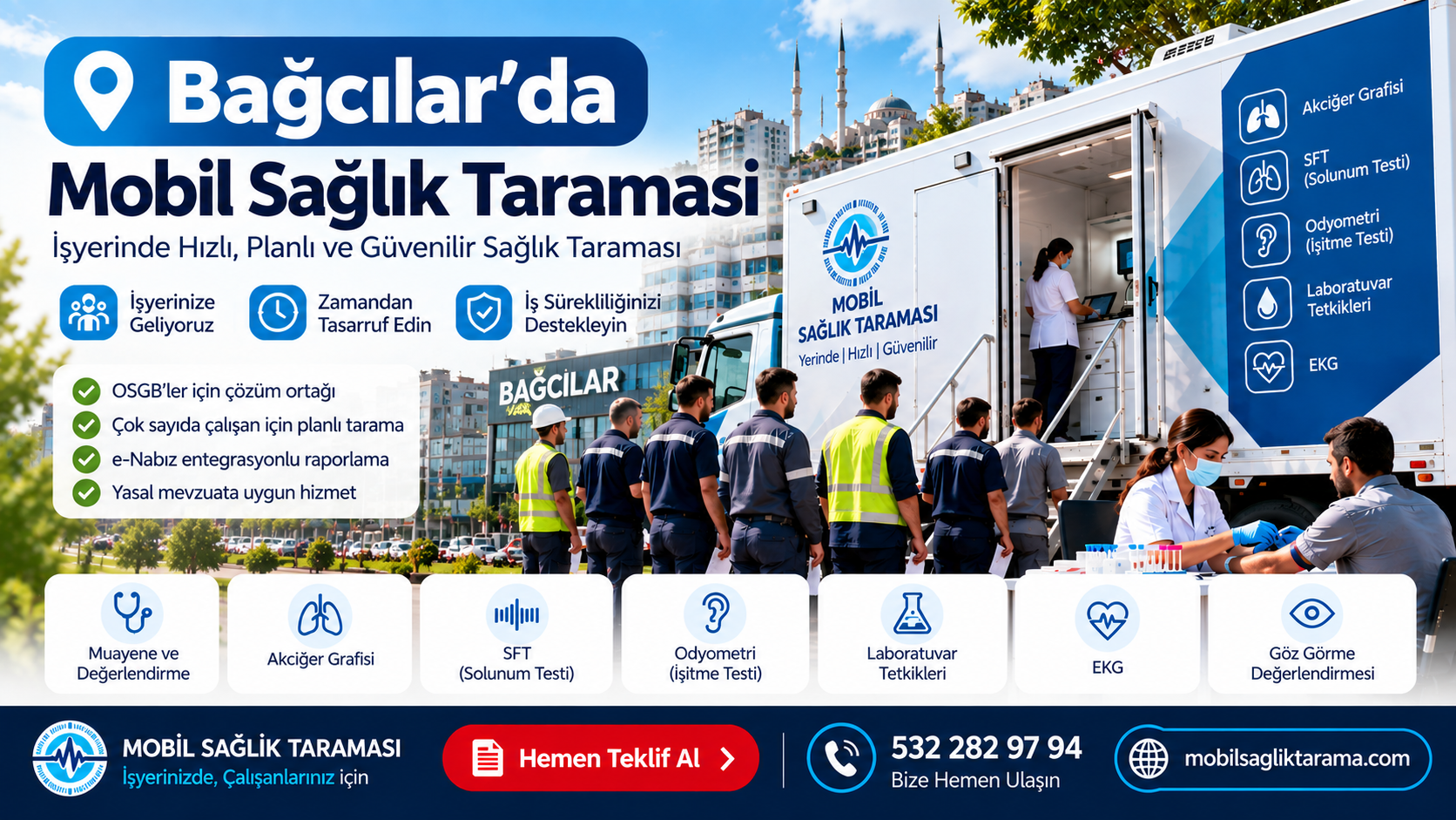 Bağcılar mobil sağlık taraması