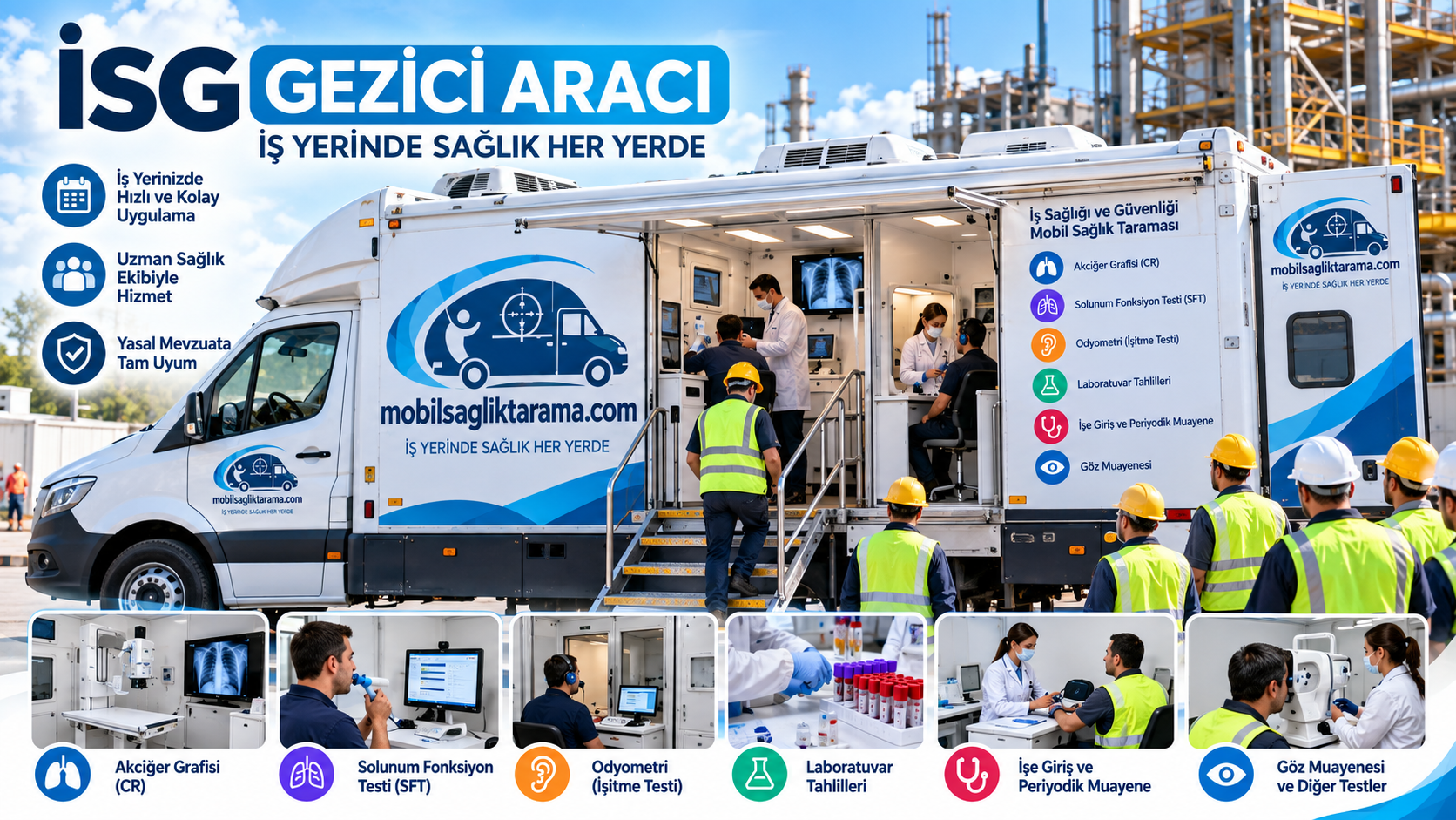 İstanbul mobil sağlık taraması ve İSG gezici sağlık aracı