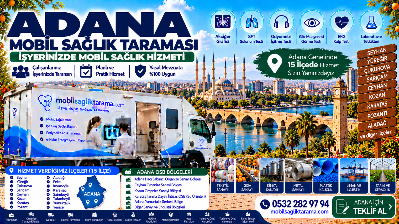 Adana mobil sağlık taraması