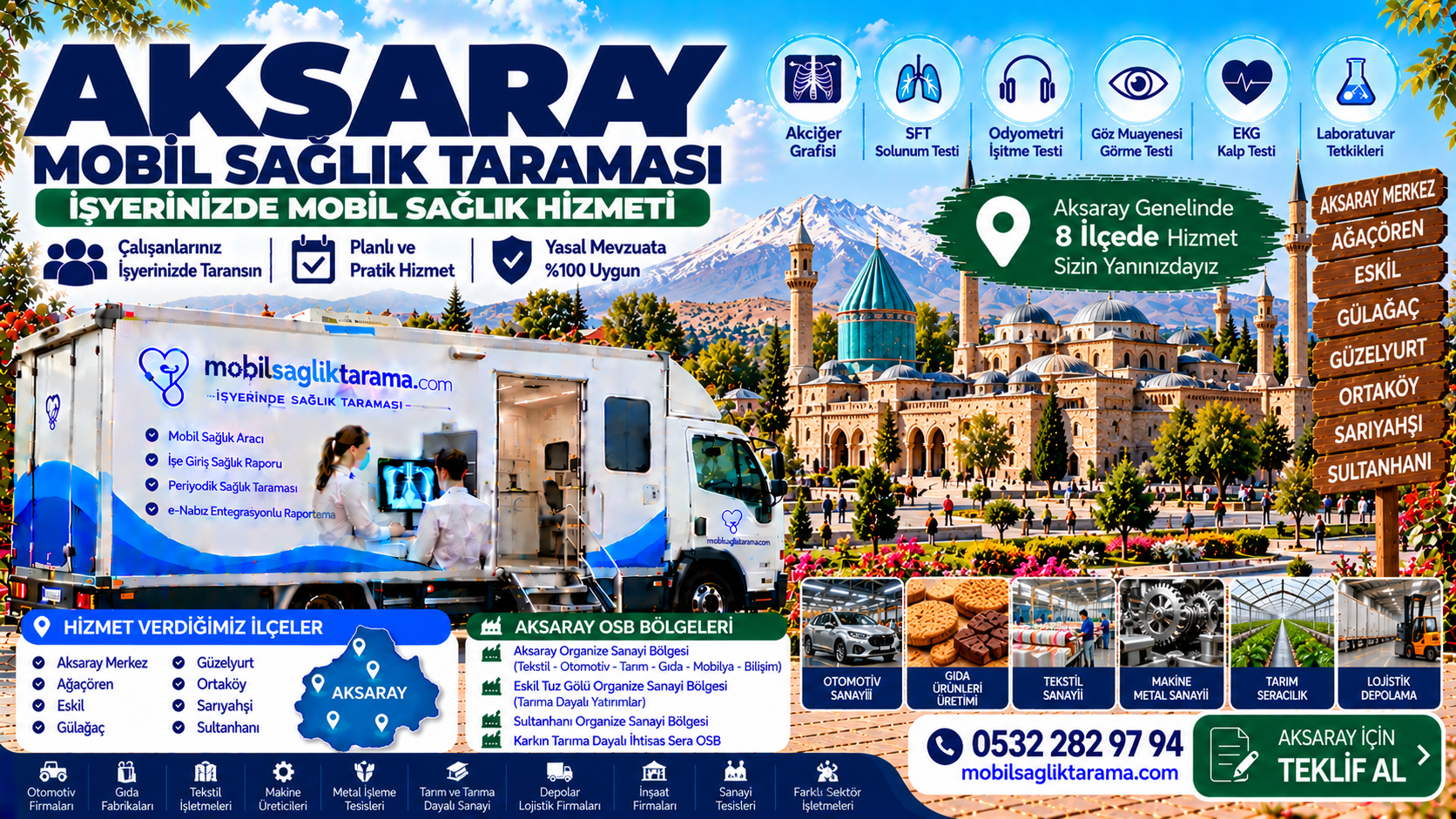 Aksaray mobil sağlık taraması