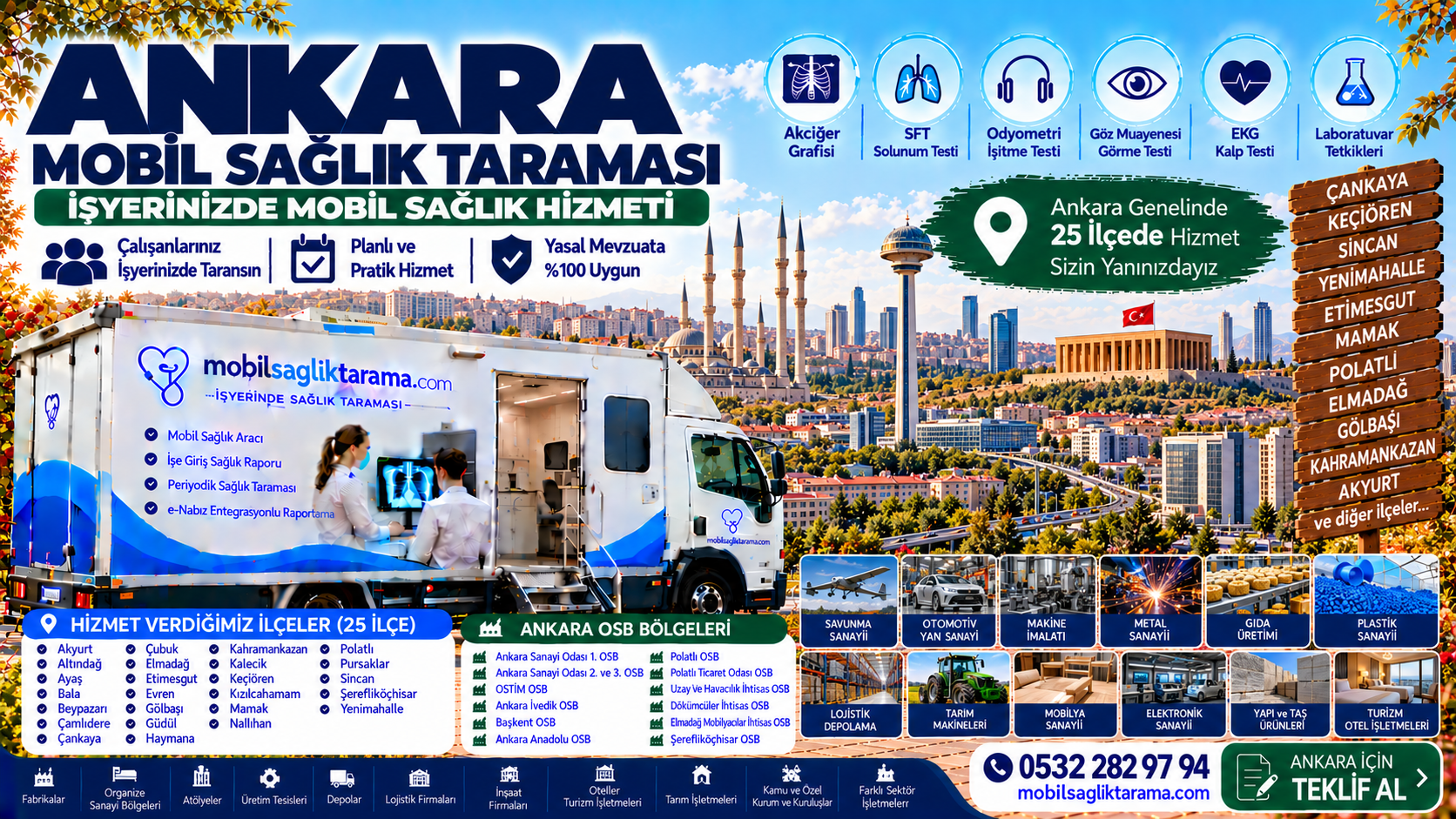 Ankara mobil sağlık taraması