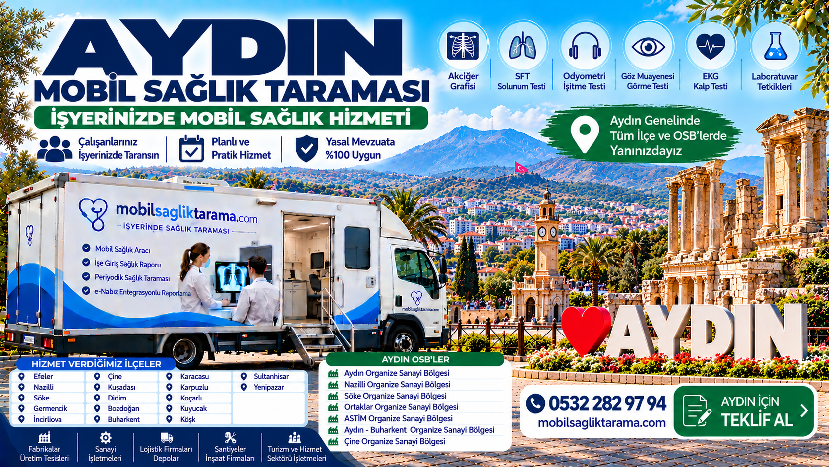 Aydın mobil sağlık taraması