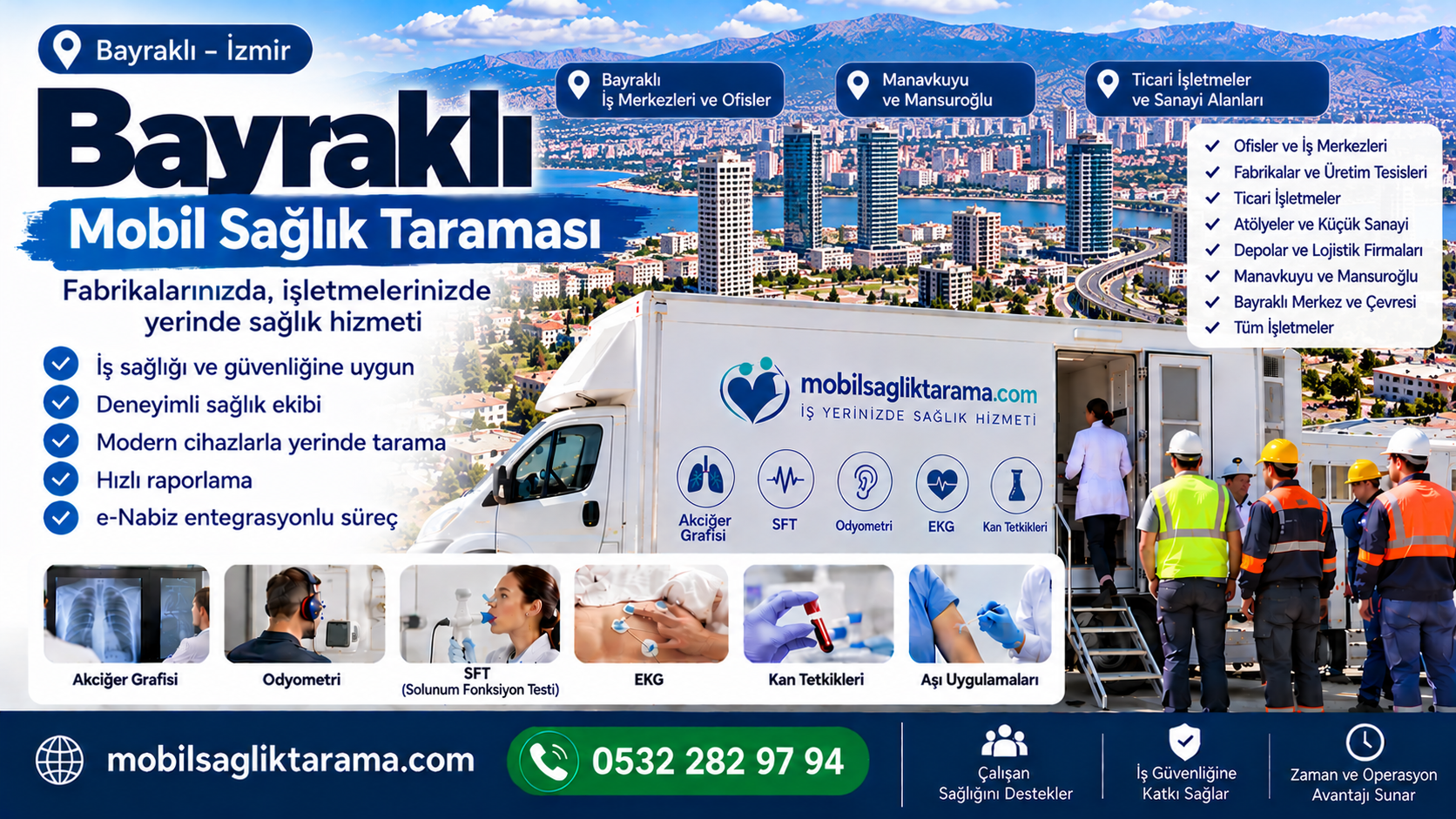Bayraklı Mobil Sağlık Taraması 