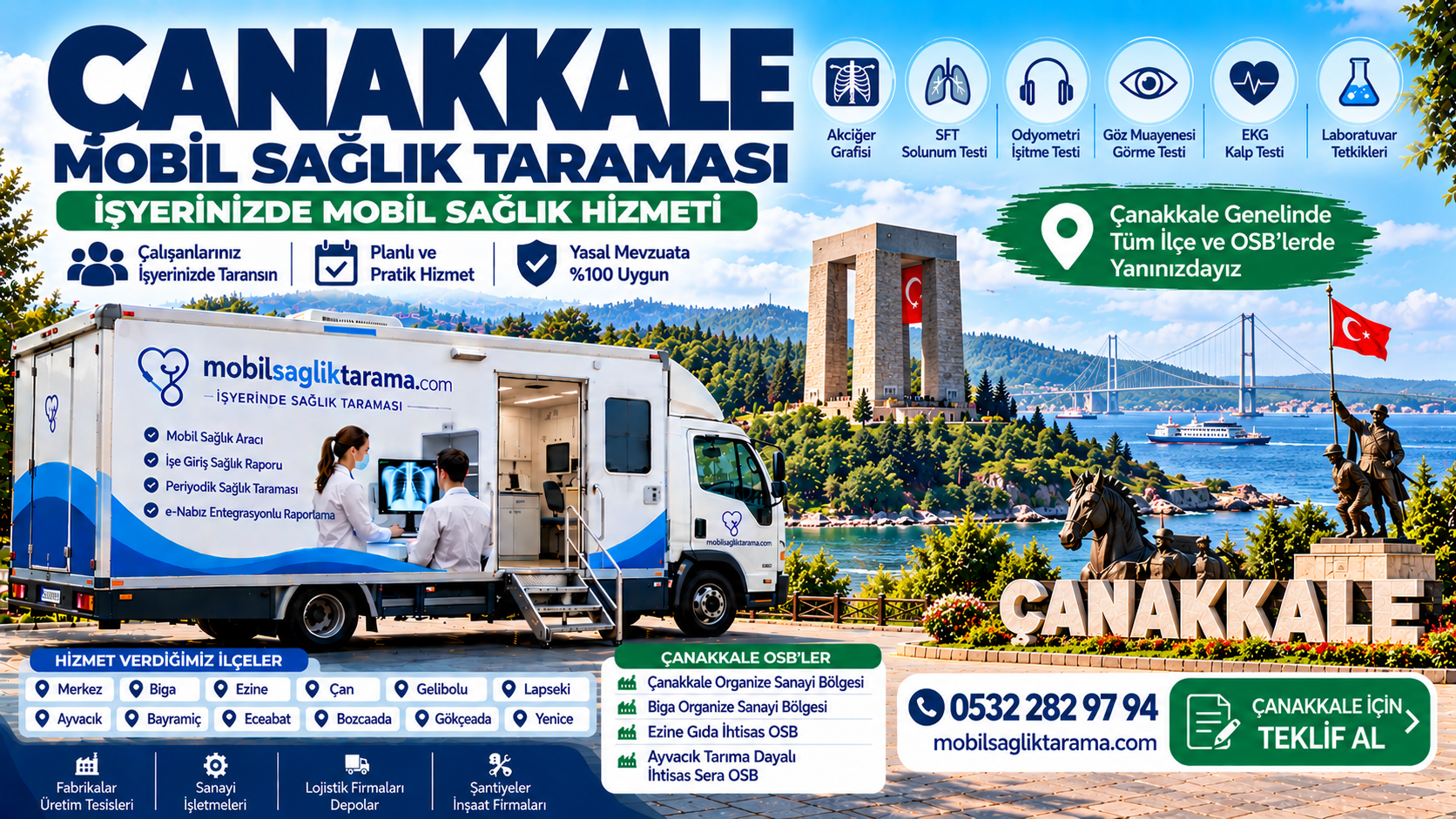 Çanakkale mobil sağlık taraması