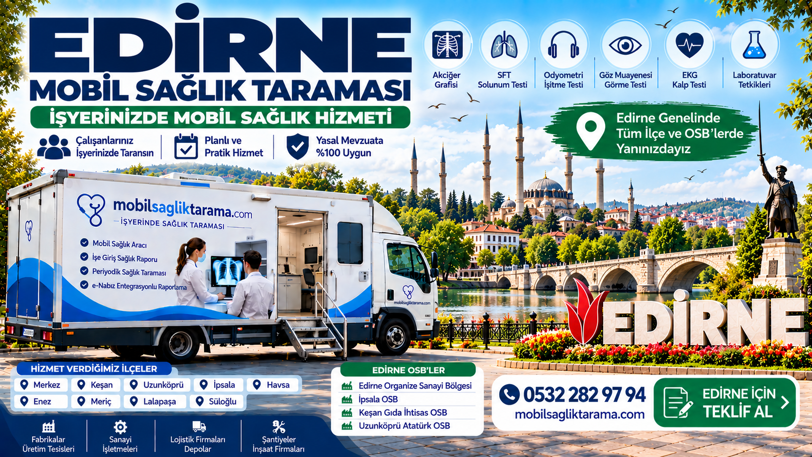 Edirne Mobil Sağlık Taraması