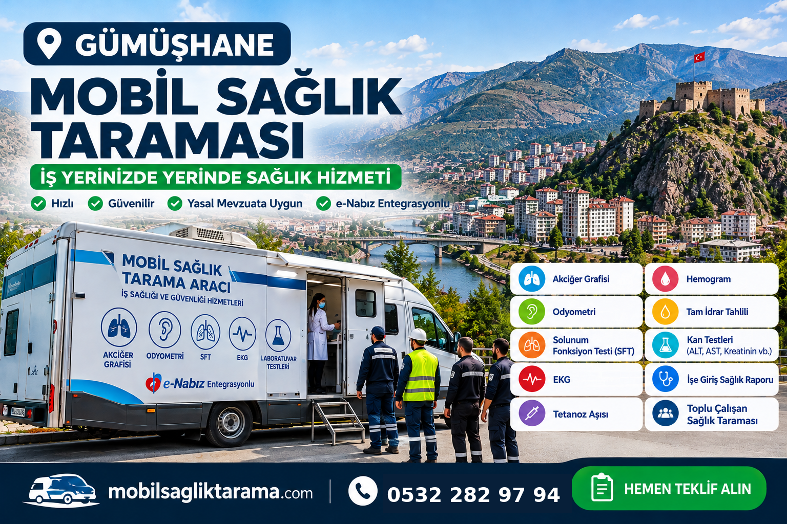 Gümüşhane Mobil Sağlık Taraması