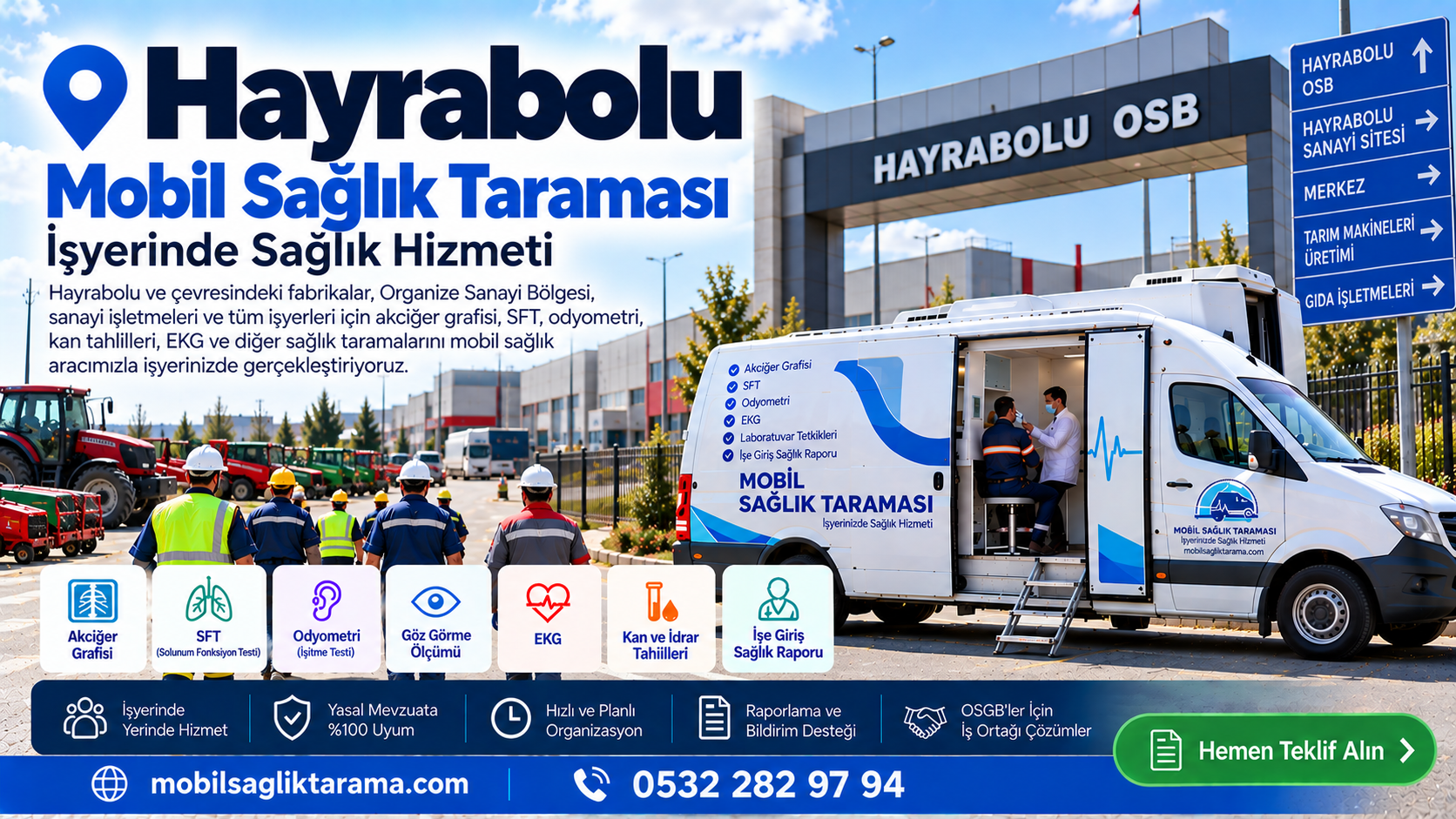 Hayrabolu Mobil Sağlık Taraması | İşyerinde Sağlık Hizmeti