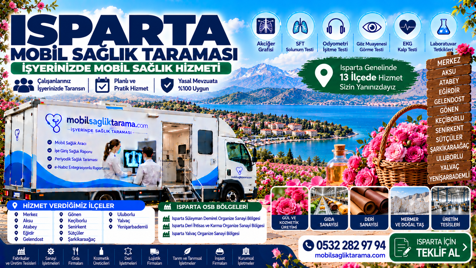 Isparta mobil sağlık taraması