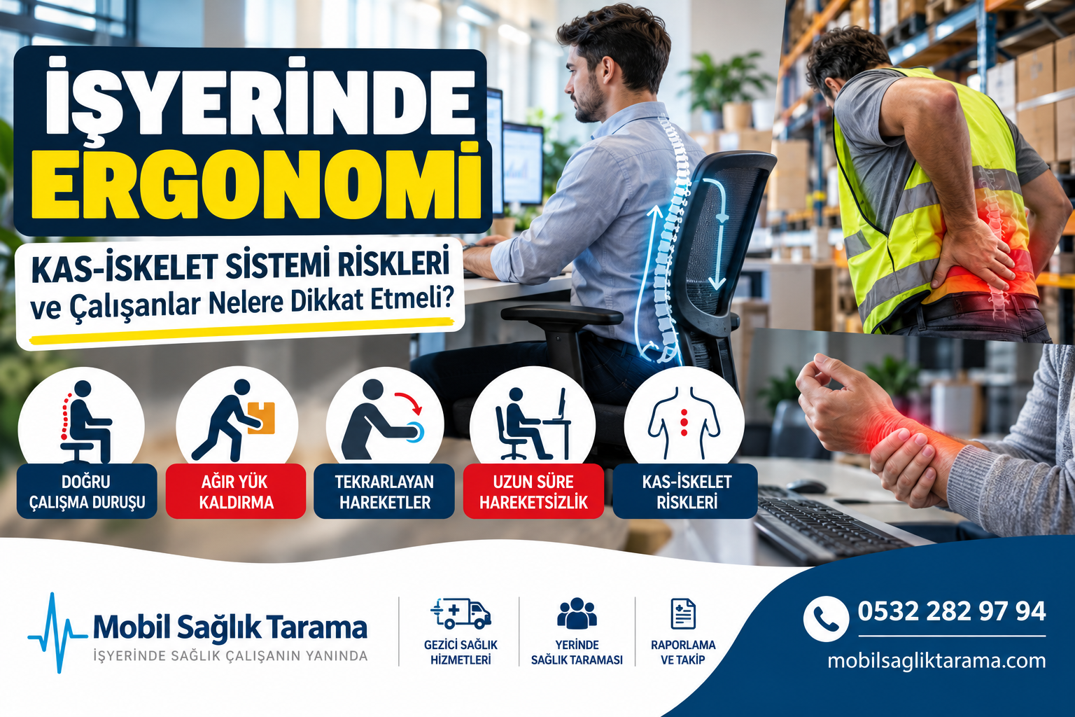 İşyerinde ergonomi ve kas-iskelet sistemi risklerinden korunma