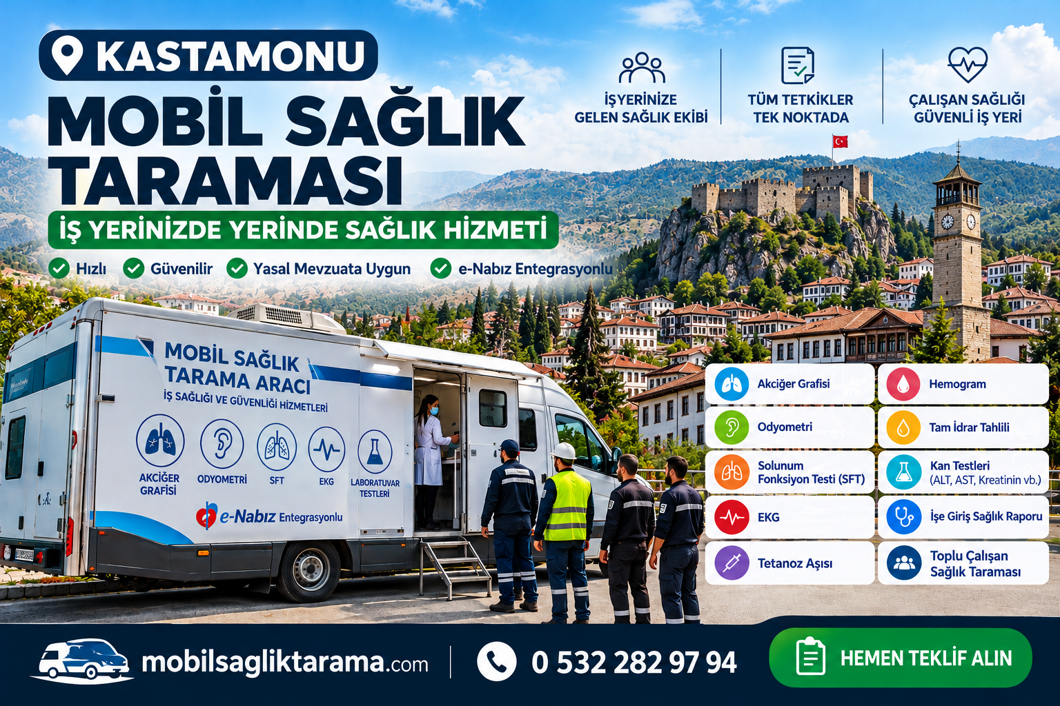 Kastamonu mobil sağlık taraması