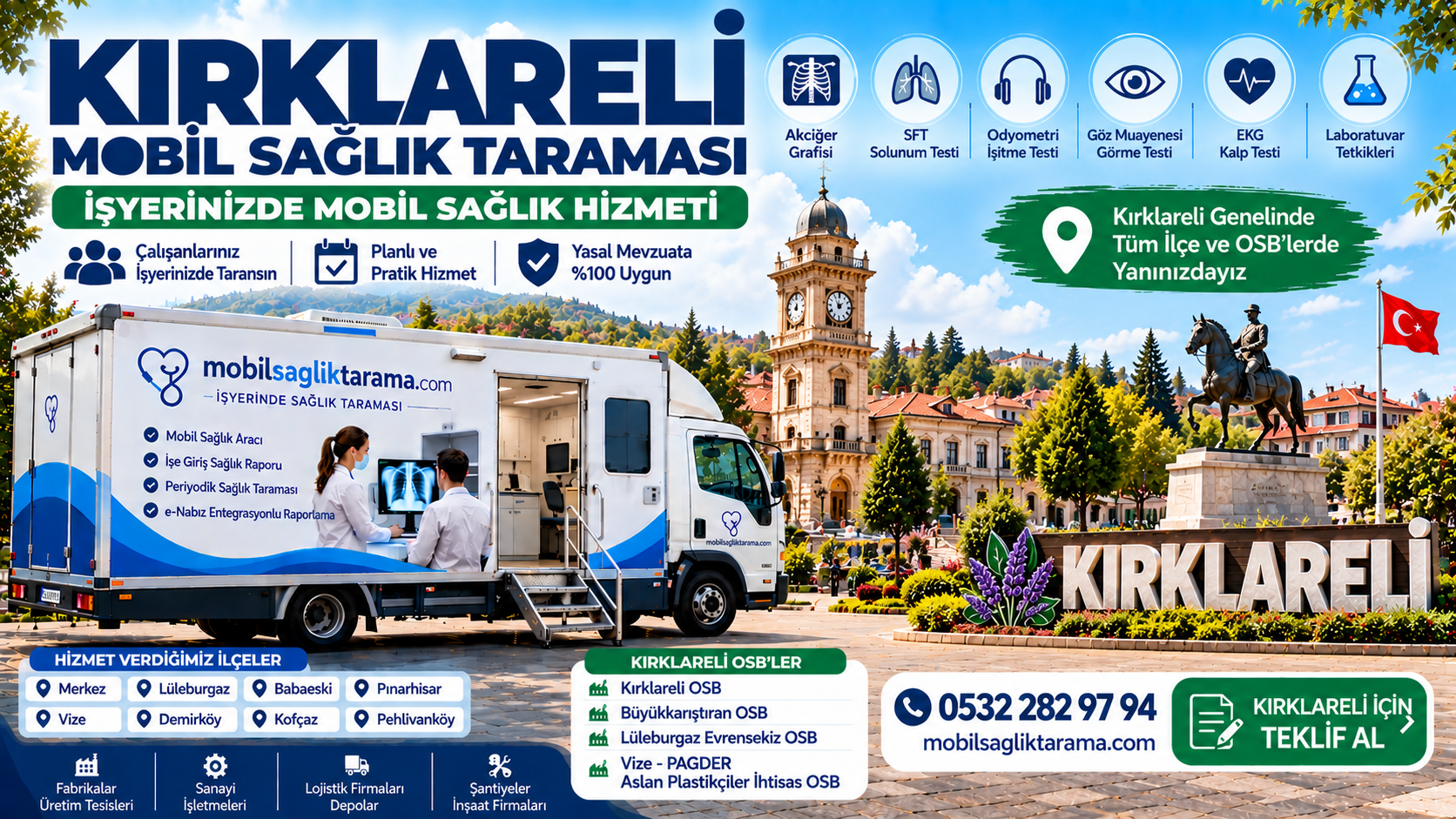 Kırklareli Mobil Sağlık Taraması