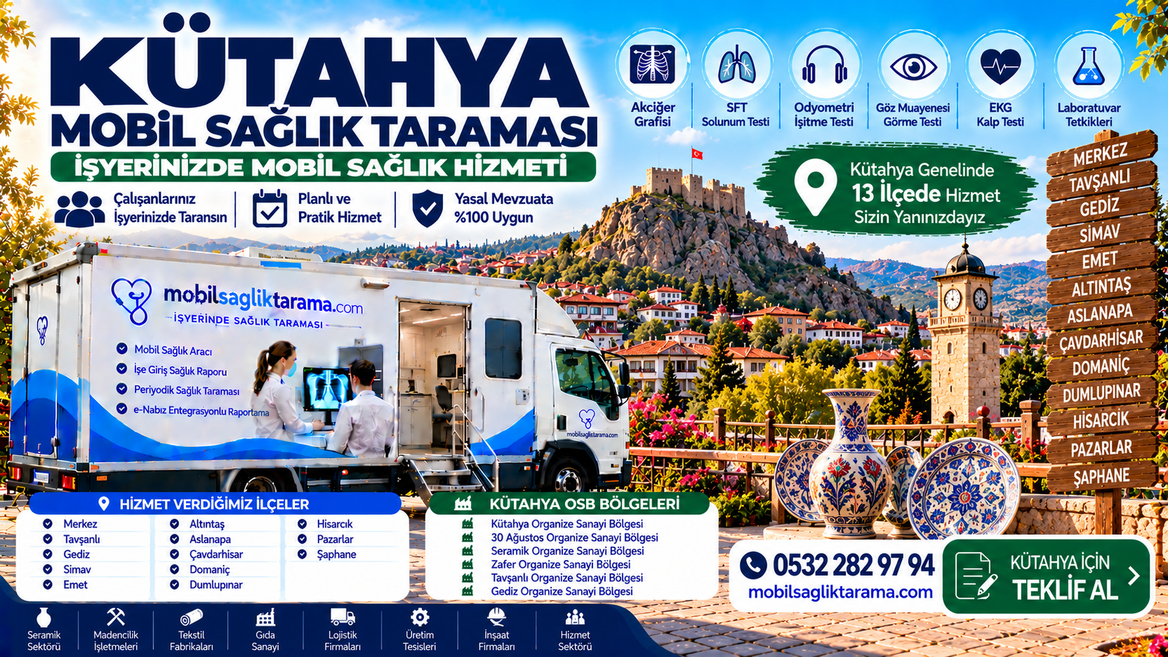 Kütahya mobil sağlık taraması