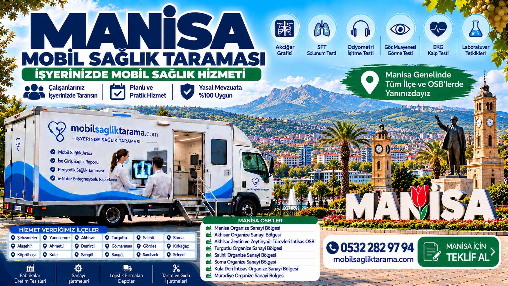 Manisa mobil sağlık taraması