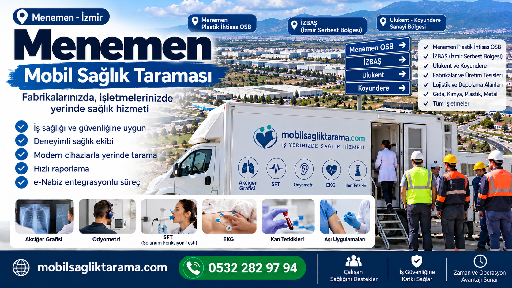 Menemen mobil sağlık taraması