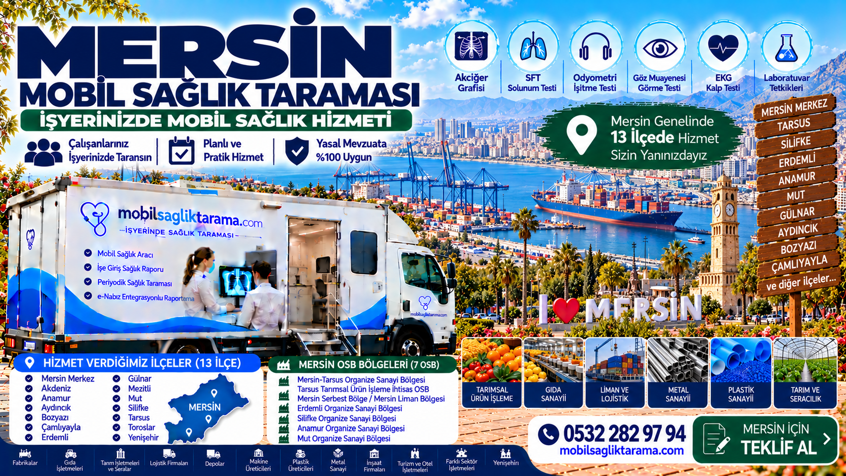 Mersin mobil sağlık taraması