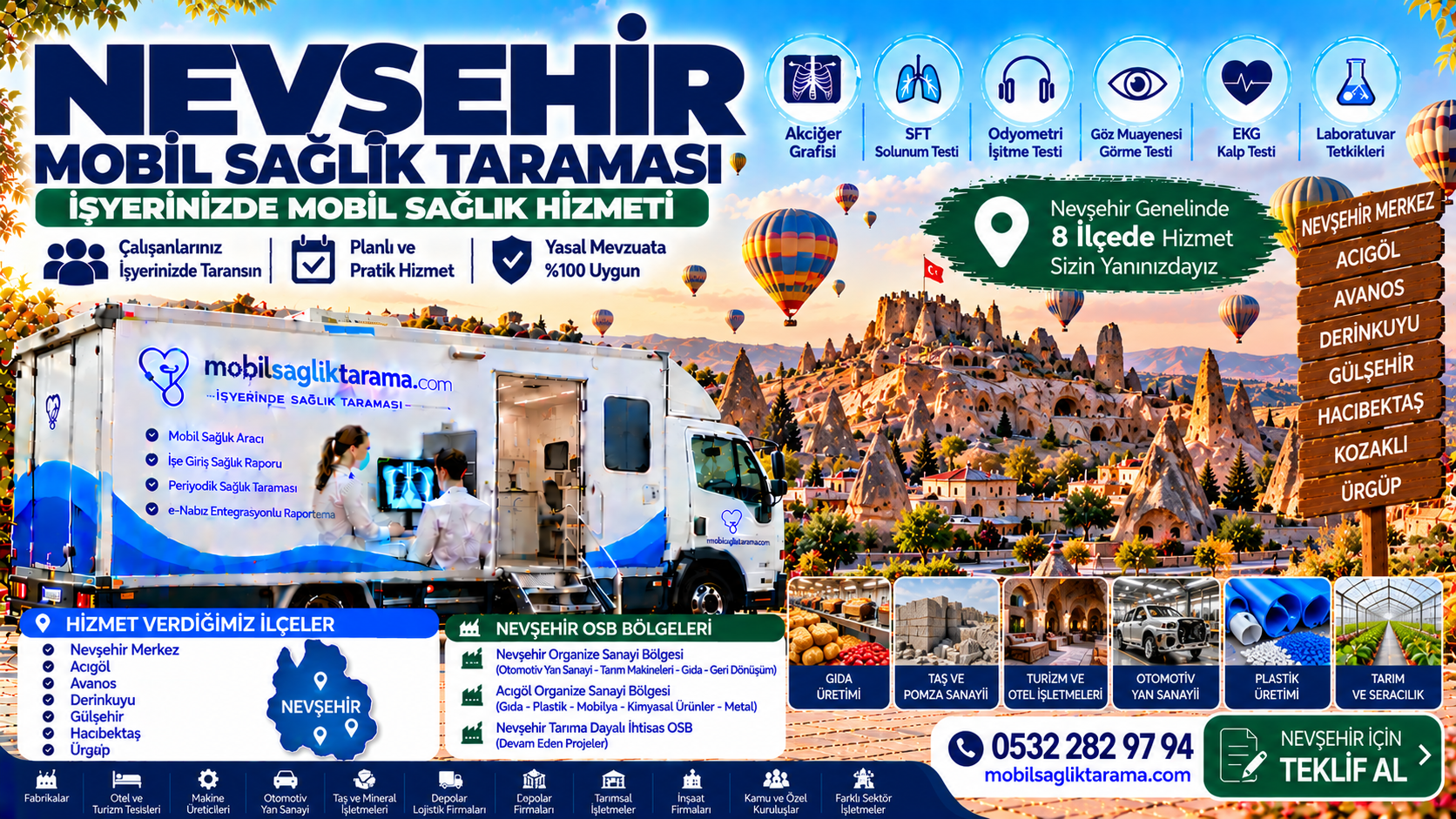 Nevşehir Mobil Sağlık Taraması