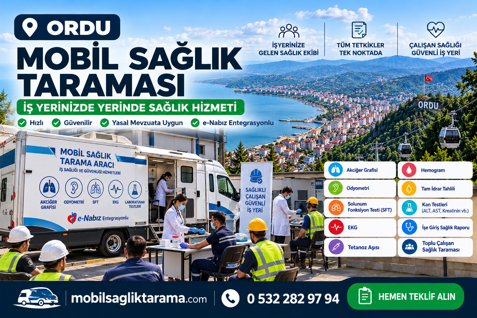 Ordu mobil sağlık taraması