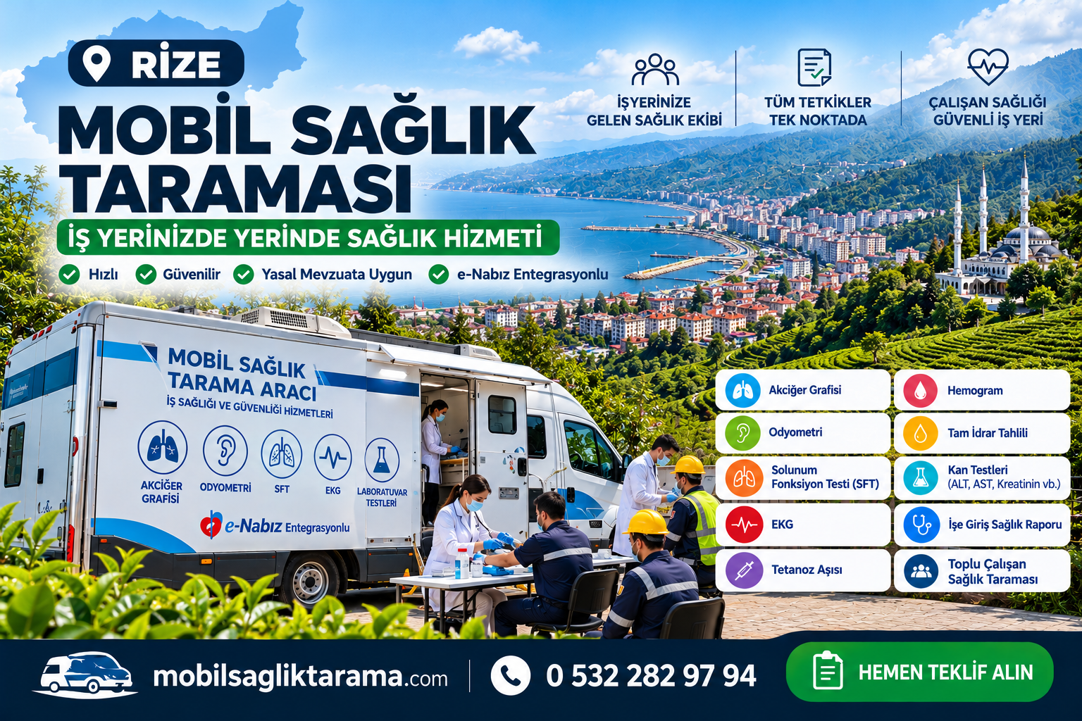 Rize Mobil Sağlık Taraması