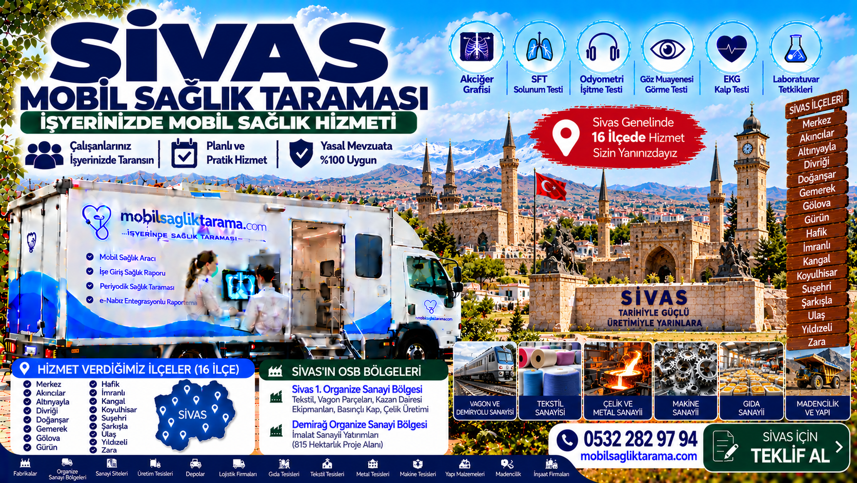 Sivas mobil sağlık taraması