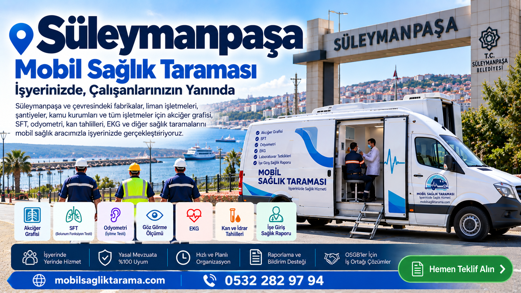 Süleymanpaşa mobil sağlık taraması