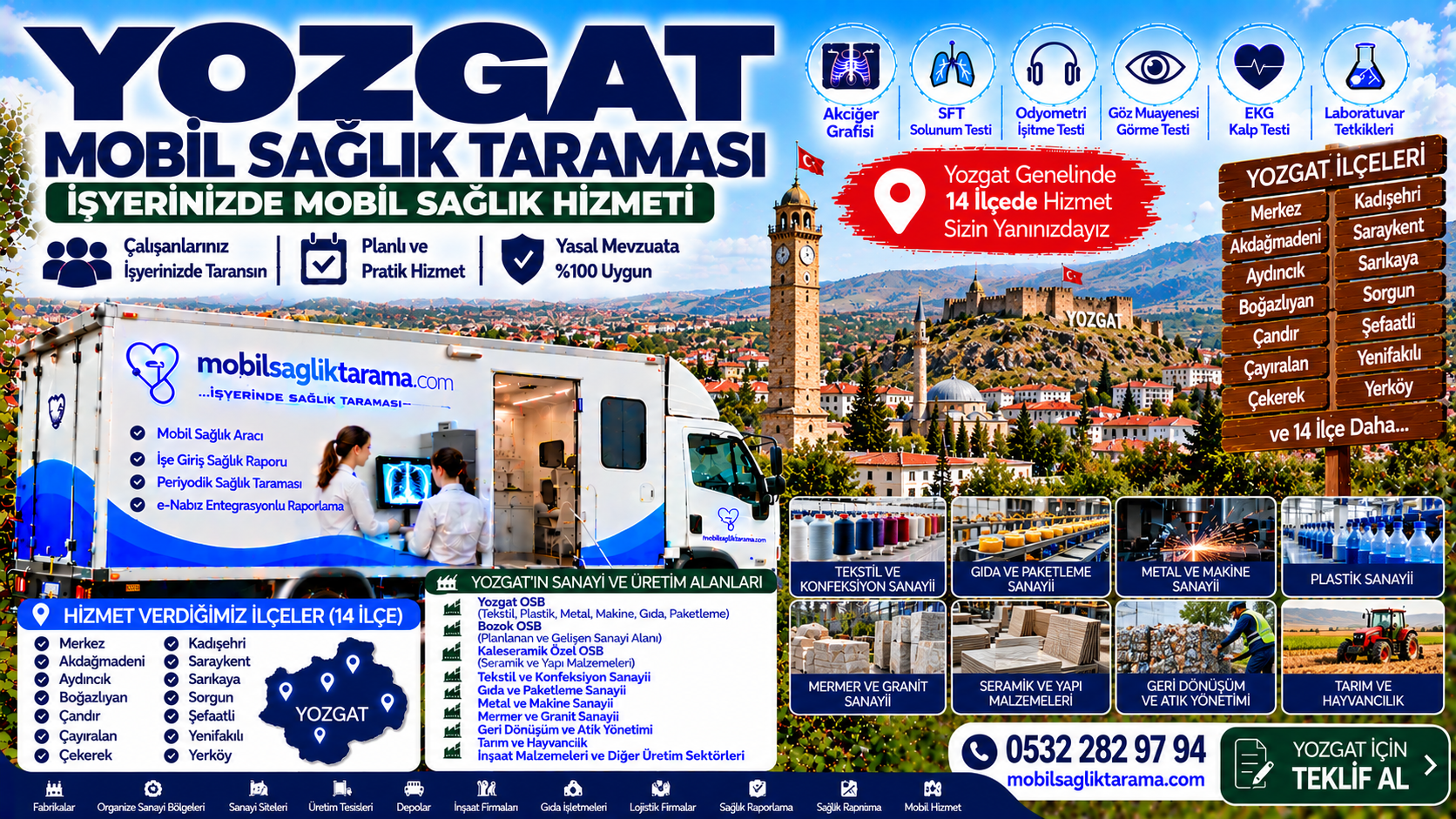 Yozgat mobil sağlık taraması
